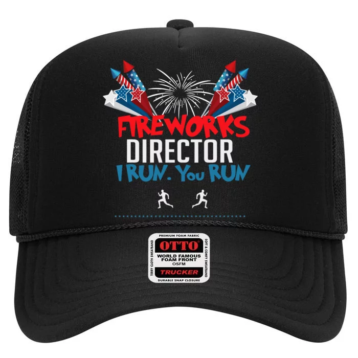 Fireworks Director I Run You Run High Crown Mesh Trucker Hat