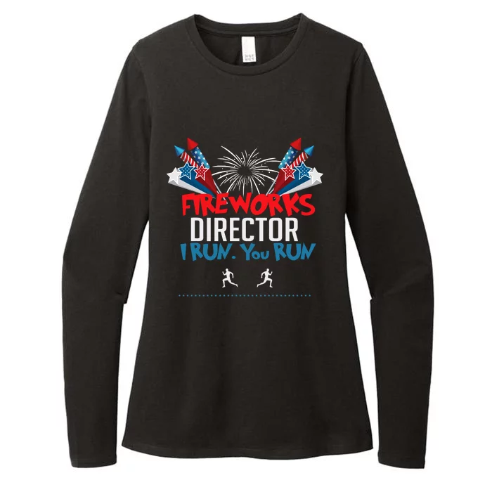 Fireworks Director I Run You Run Womens CVC Long Sleeve Shirt