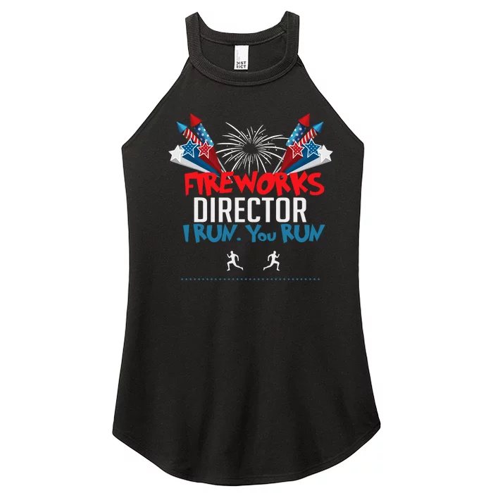 Fireworks Director I Run You Run Women’s Perfect Tri Rocker Tank