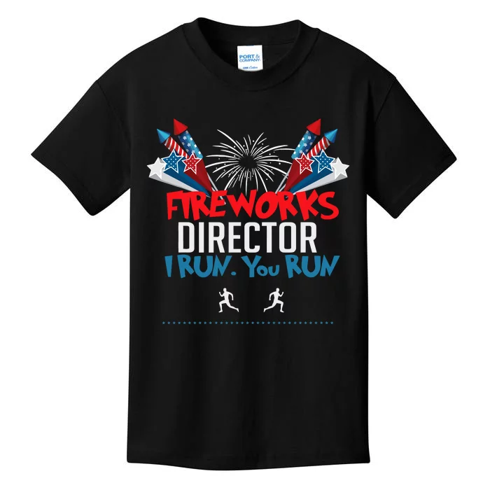 Fireworks Director I Run You Run Kids T-Shirt