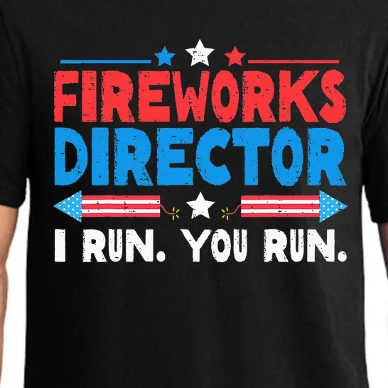 Fireworks Director I Run You Run 4th Of July Pajama Set