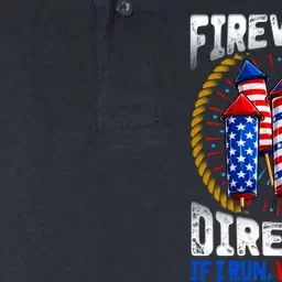 Fireworks Director If I Run We All Run US 4th Of July Softstyle Adult Sport Polo