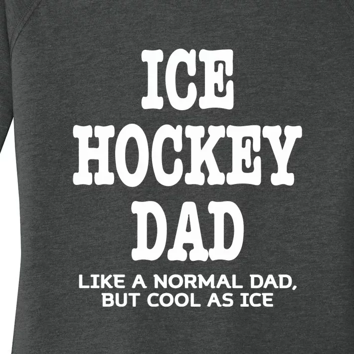 Father's Day Ice Hockey Dad Definition Funny Proud Sports Gift Women's Perfect Tri Tunic Long Sleeve Shirt