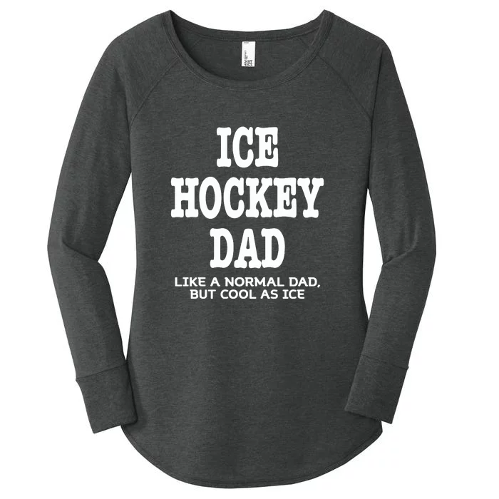 Father's Day Ice Hockey Dad Definition Funny Proud Sports Gift Women's Perfect Tri Tunic Long Sleeve Shirt