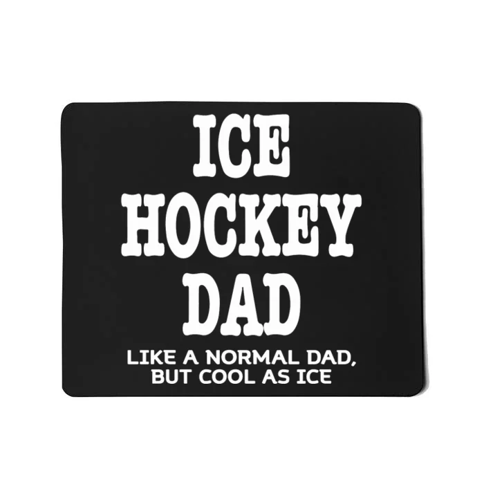 Father's Day Ice Hockey Dad Definition Funny Proud Sports Gift Mousepad