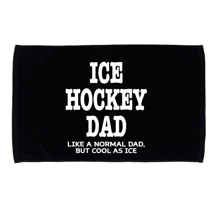 Father's Day Ice Hockey Dad Definition Funny Proud Sports Gift Microfiber Hand Towel