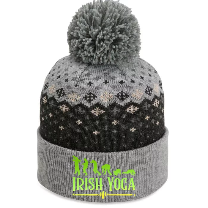 Funny Drunken Ing St Patricks Day An Irish Yoga Gift The Baniff Cuffed Pom Beanie