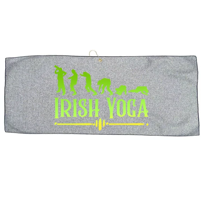 Funny Drunken Ing St Patricks Day An Irish Yoga Gift Large Microfiber Waffle Golf Towel