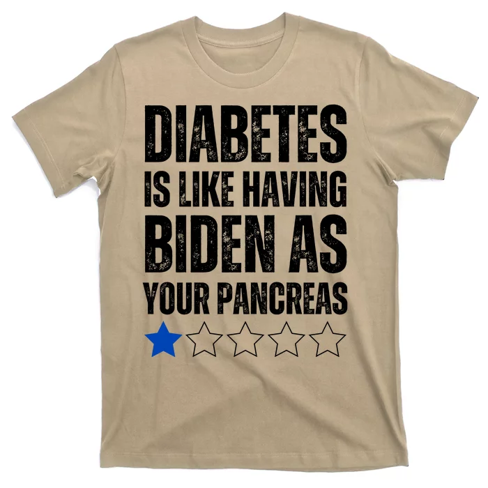 Funny Diabetes Is Like Having Biden As Your Pancreas T-Shirt