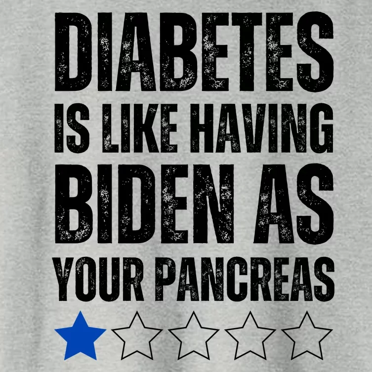 Funny Diabetes Is Like Having Biden As Your Pancreas Women's Crop Top Tee