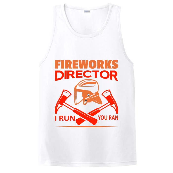 Fireworks Director I Run You Run Performance Tank