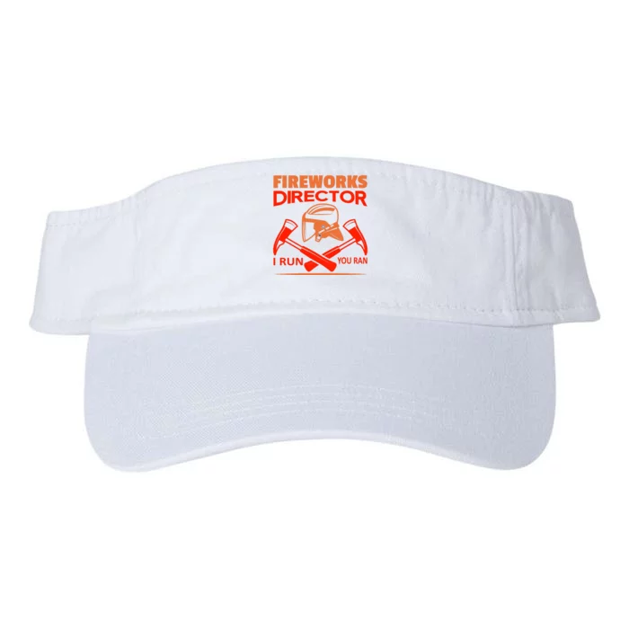 Fireworks Director I Run You Run Valucap Bio-Washed Visor