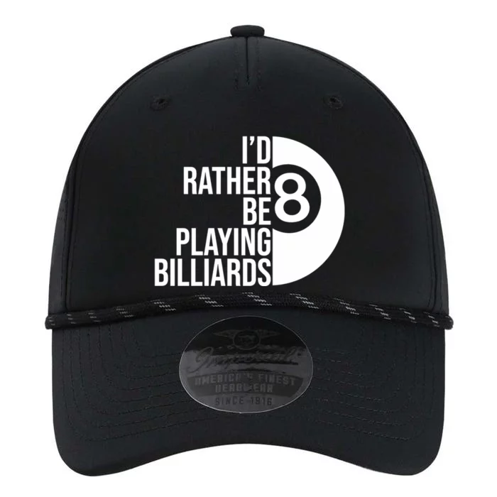 Father's Day I'd Rather Be Playing Billiards Perfect 8 Ball Gift For Dad Performance The Dyno Cap