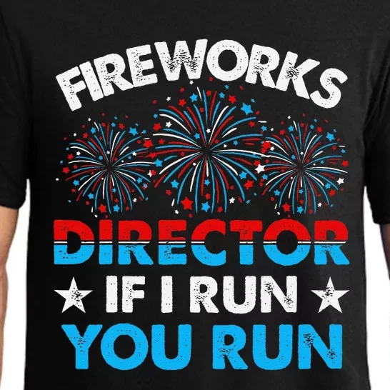 Fireworks Director If I Run You Run Celebrate 4th Of July Pajama Set