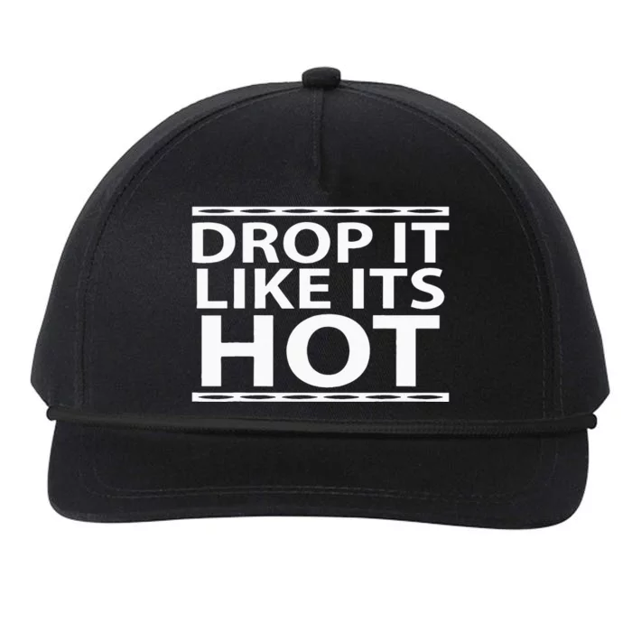 Funny Drop It Like Its Hot Graphic For Wife Husband Snapback Five-Panel Rope Hat