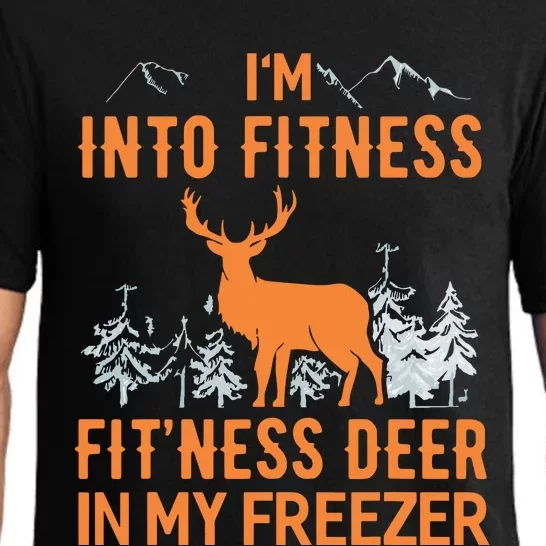 Fitness Deer In My Freezer Shirts Deer Hunting Pajama Set