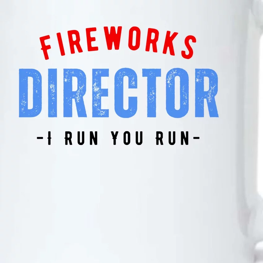 Fireworks Director If I Run You Run Black Color Changing Mug