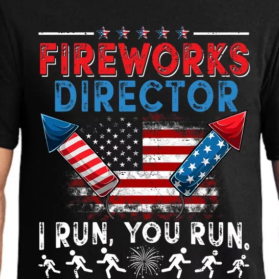 Fireworks Director I Run You Run 4th Of July Independence Pajama Set