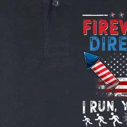 Fireworks Director I Run You Run 4th Of July Independence Softstyle Adult Sport Polo