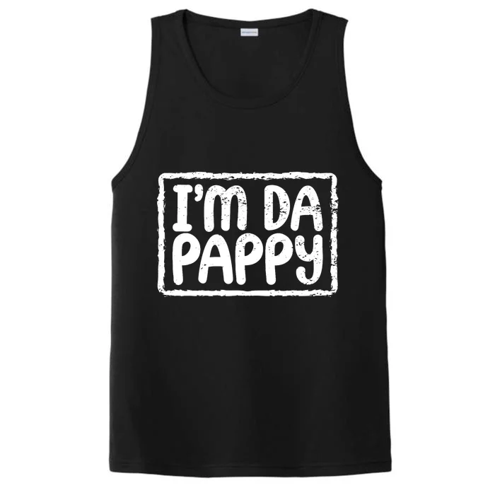 Fathers Day I'M Da Pappy Tees Grandpappy Fathers Day Present Performance Tank