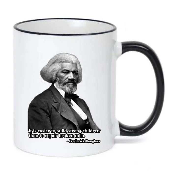 Frederick Douglass Inspirational Quote Black History Month Gift Black Color Changing Mug