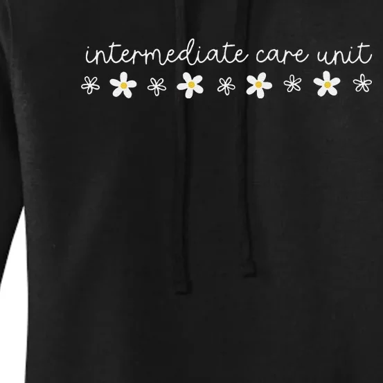 Flower Daisy Imcu Intermediate Care Unit Nurse Appreciation Women's Pullover Hoodie