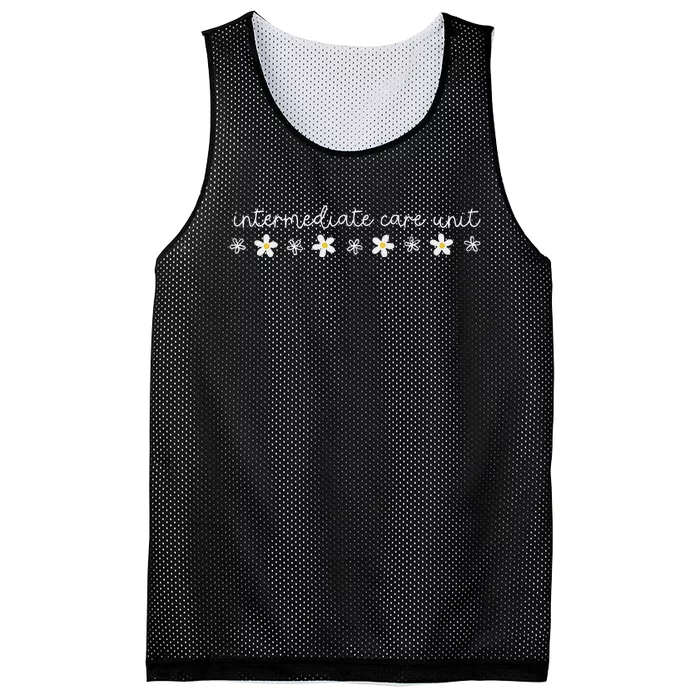 Flower Daisy Imcu Intermediate Care Unit Nurse Appreciation Mesh Reversible Basketball Jersey Tank