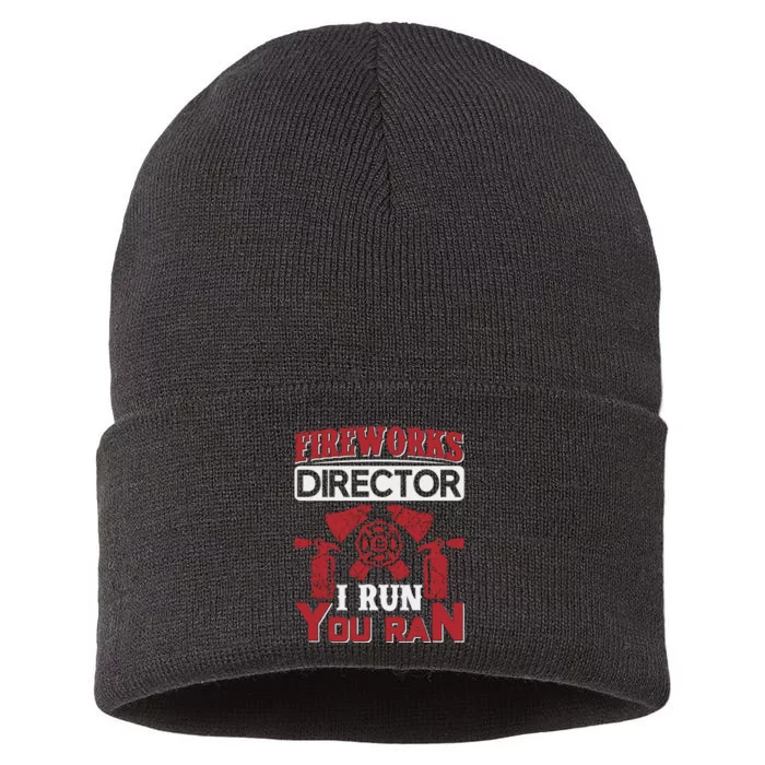 Fireworks Director I Run You Run Sustainable Knit Beanie