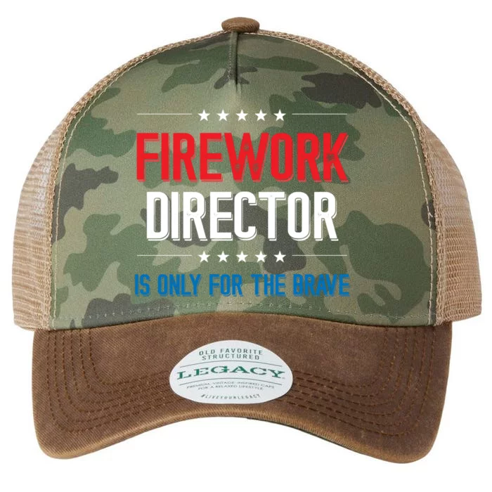 Firework Director Is Only Firework Director Gift Legacy Tie Dye Trucker Hat