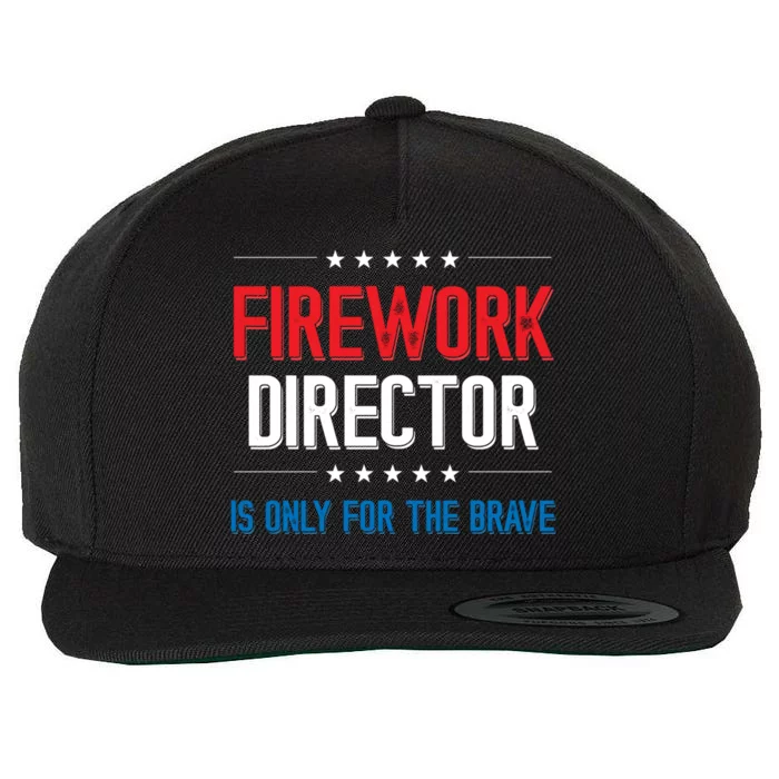 Firework Director Is Only Firework Director Gift Wool Snapback Cap