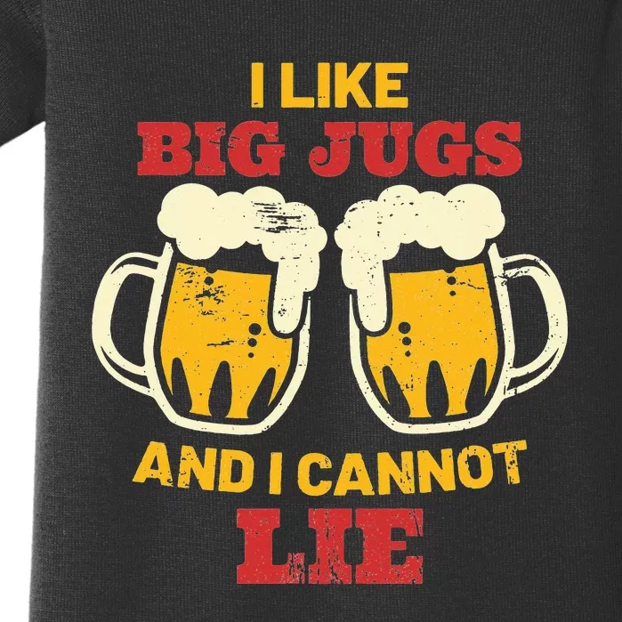 Funny Drinking I like Beer Jugs & I Cannot Lie Oktoberfest Baby Bodysuit