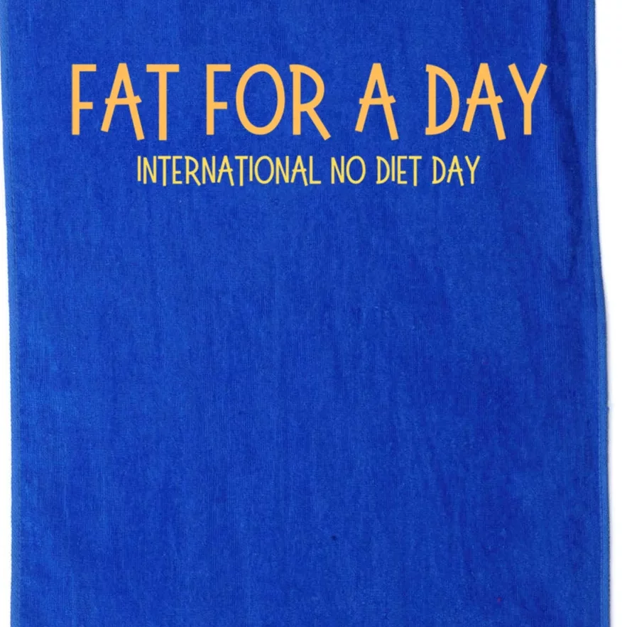 Fat Day International No Diet Day Cool Gift Platinum Collection Golf Towel