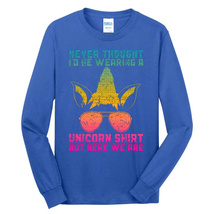 Fathers Day I Wear A Unicorn Dadacorn Tall Long Sleeve T-Shirt