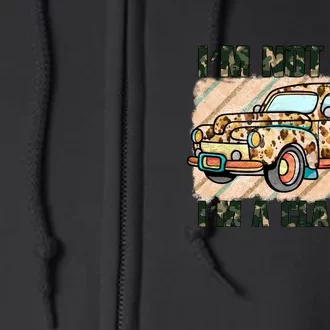 Father's Day I'm Not Old I'm A Classic Camo Leopard Old Car Full Zip Hoodie