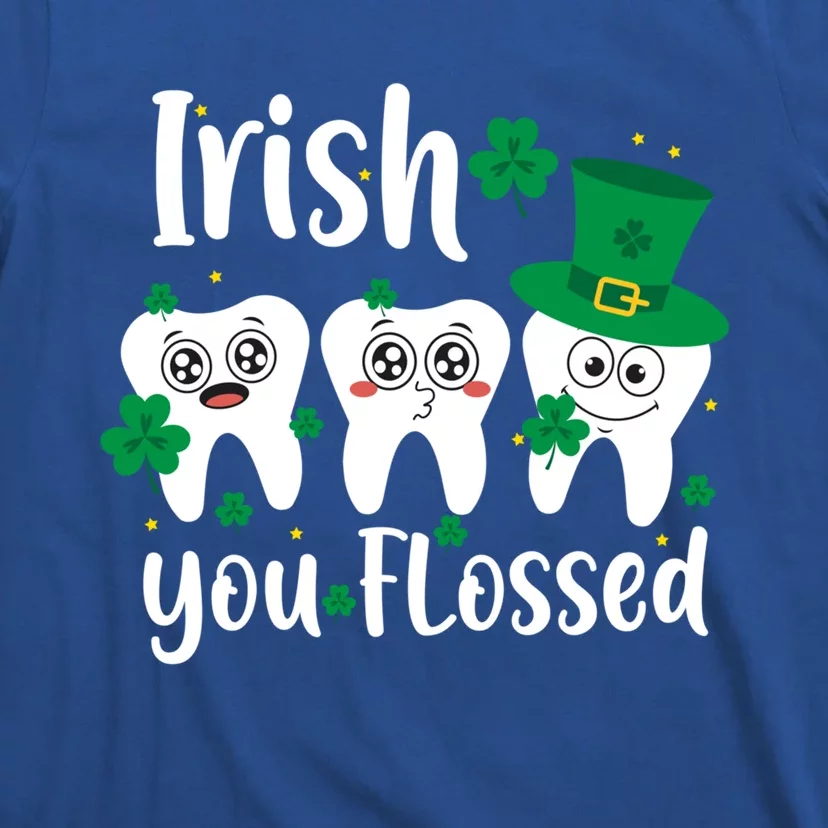 Funny Dentist Irish You Flossed Teeth St Patricks Day Gift T-Shirt