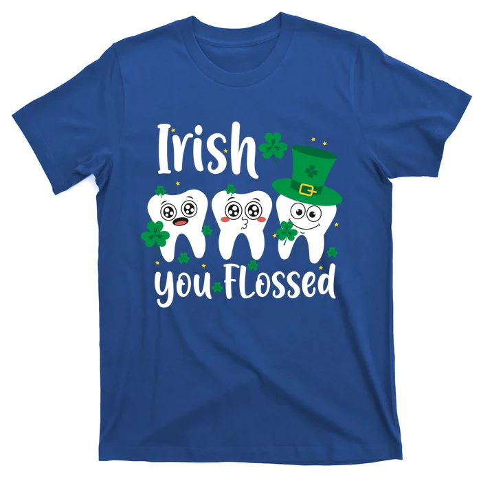 Funny Dentist Irish You Flossed Teeth St Patricks Day Gift T-Shirt