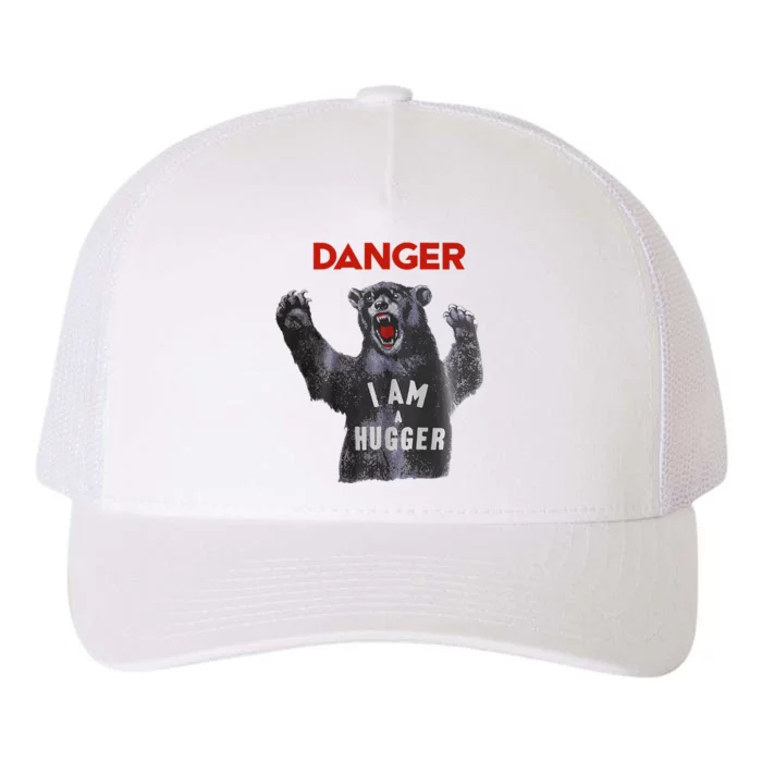 Funny Danger Im Hugger Bear Sun Nerd Geek Graphic Yupoong Adult 5-Panel Trucker Hat