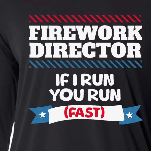 Fireworks Director If I Run You Run July 4th Independence Cooling Performance Long Sleeve Crew