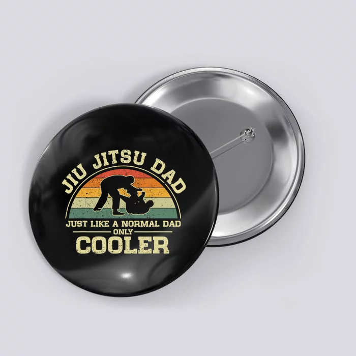 Father’s Day Jiu Jitsu Dad Training Father Vintage Funny Button