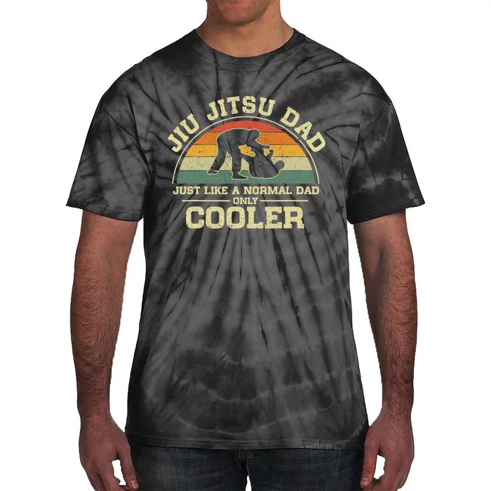 Father’s Day Jiu Jitsu Dad Training Father Vintage Funny Tie-Dye T-Shirt