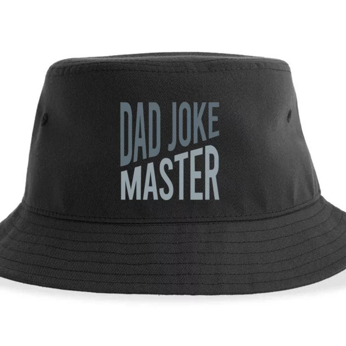 Funny Dad Joke Master Bad Jokes Sustainable Bucket Hat