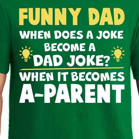 Funny Dad Joke When It Becomes A Parent Pajama Set