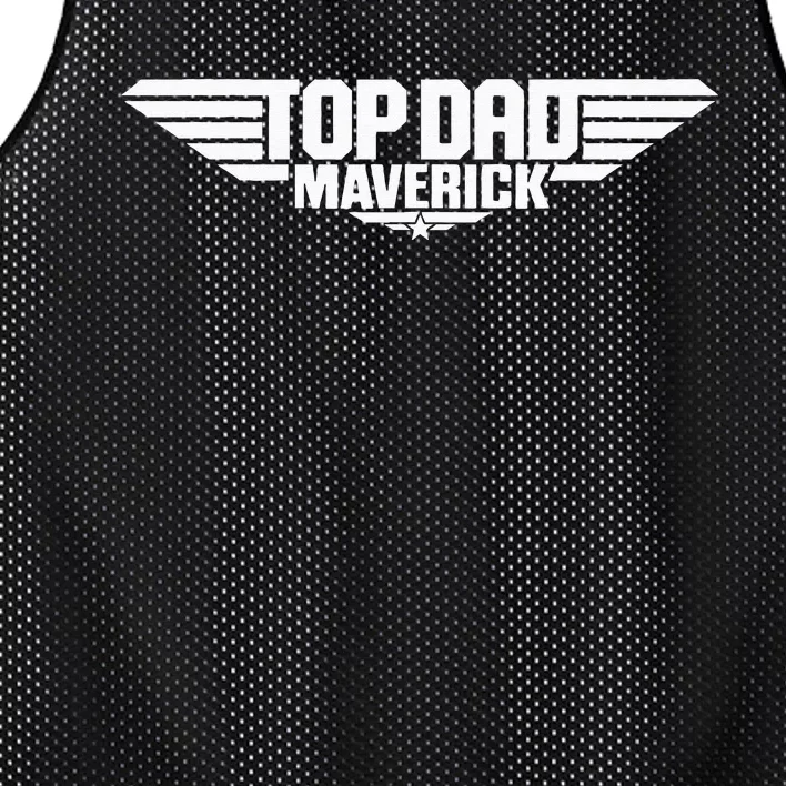 Fathers Day Jet Fighter Top Dad Maverick Mesh Reversible Basketball Jersey Tank