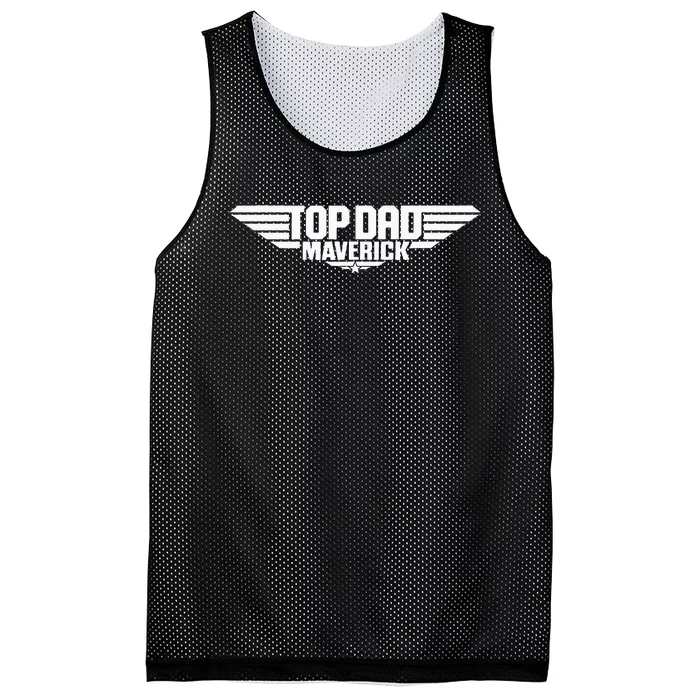 Fathers Day Jet Fighter Top Dad Maverick Mesh Reversible Basketball Jersey Tank