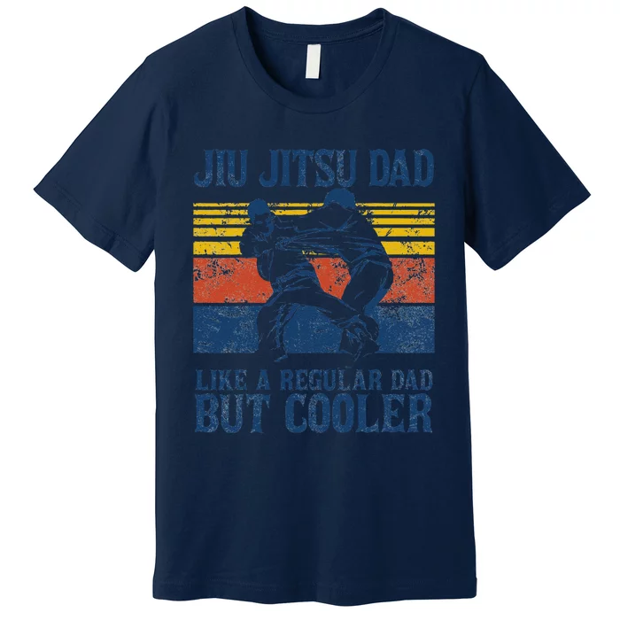 Father’s Day Jiu Jitsu Dad Training Father Vintage Funny Gift Premium T-Shirt