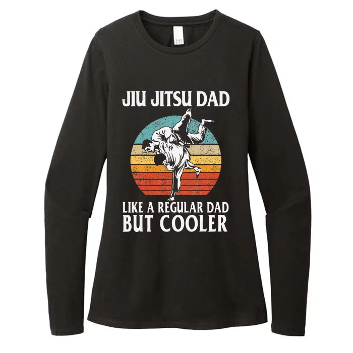 Father’s Day Jiu Jitsu Dad Training Father Vintage Funny Womens CVC Long Sleeve Shirt