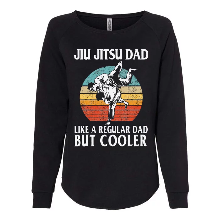 Father’s Day Jiu Jitsu Dad Training Father Vintage Funny Womens California Wash Sweatshirt