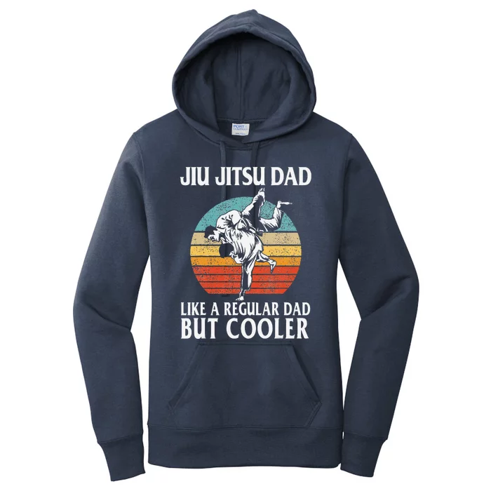 Father’s Day Jiu Jitsu Dad Training Father Vintage Funny Women's Pullover Hoodie