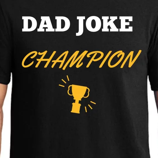 Funny Dad Joke Champion Funny Gift Pajama Set