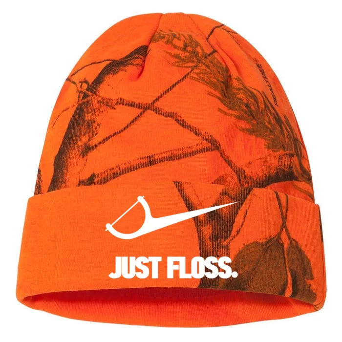 Funny Dentist Just Floss Dental Office Gift Kati - 12in Camo Beanie